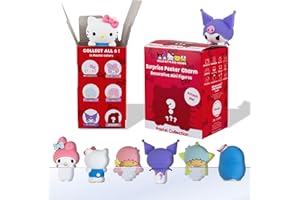 Sonix x Sanrio Hello Kitty & Friends Peekers - Pastel Series Blind Box - Adhesive Decorative Mini Figures - Includes Hello Kitty, My Melody, Kuromi, Little Twin Stars, or Mystery Character