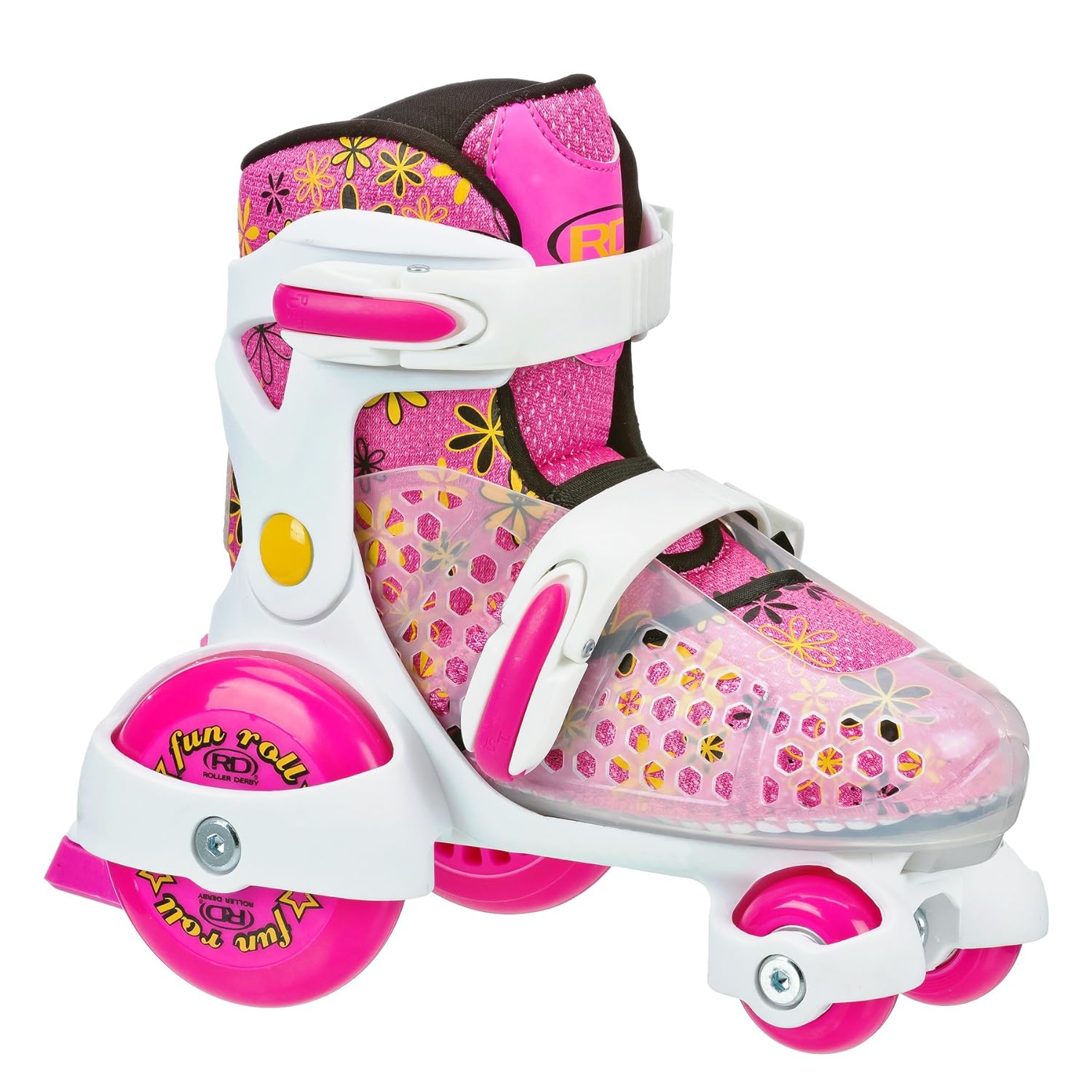 Buy Roller Derby Girl's Fun Roll Adjustable Roller Skates, US Kids