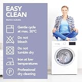 Deconovo Energy Saving Blackout Curtains Pencil Pleat Panels Light Purple 79in view 6