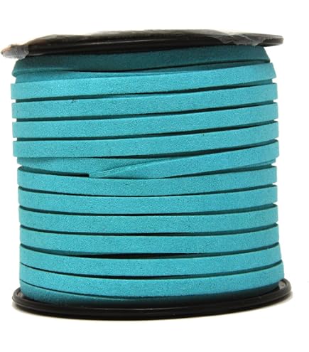 5Mm X50 Yards Black Suede Cord Suede Lace Faux Leather Cord With Roll Spool For