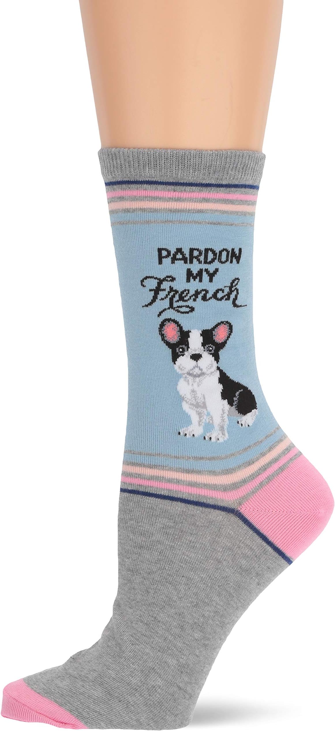 Hot Sox Women's Funny Jokes & Wordplay Crew Socks-1 Pair Pack-Cool & Cute Novelty Gifts