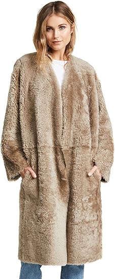 vince reversible shearling cardi coat