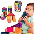 B. toys - Alphabet Learning Blocks for Babies & Toddlers - 26 Soft Squeezable ABC Baby Blocks with Textured Animals - Educational Baby Toys for Sensory Play, Bath Time & Early Development - 6+ Months