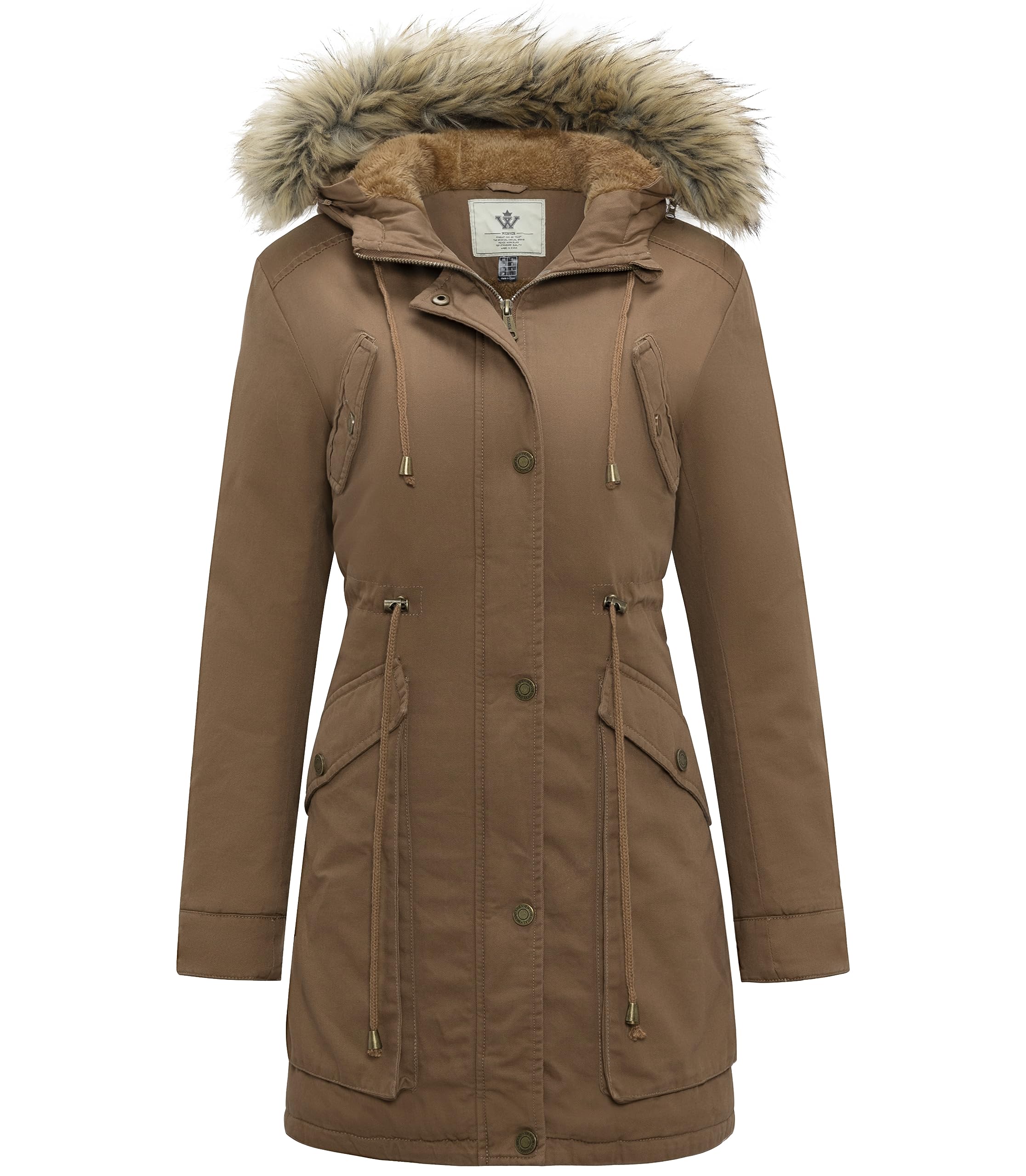 Manteau Hiver Femme WenVen Women's Puffer Coat Warm Winter Coat