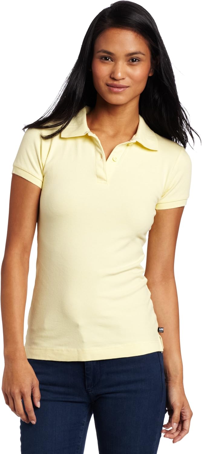Lee Uniforms Juniors' Stretch Pique Polo Shirt: Polo Shirts: Clothing