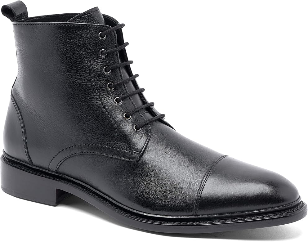 mens black dress boots amazon