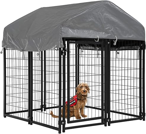 dog playpen with roof