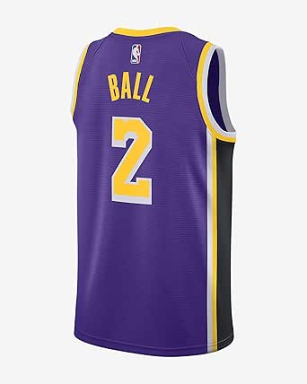 Amazon.com: Lonzo Ball Los Angeles Lakers #2 Youth Purple ...