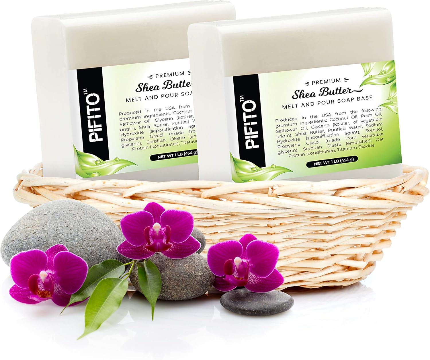Pifito Shea Butter Melt and Pour Soap Base (2 lb) │ Premium 100% Natural Glycerin Soap Base │ Luxurious Soap Making Supplies: Arts, Crafts & Sewing