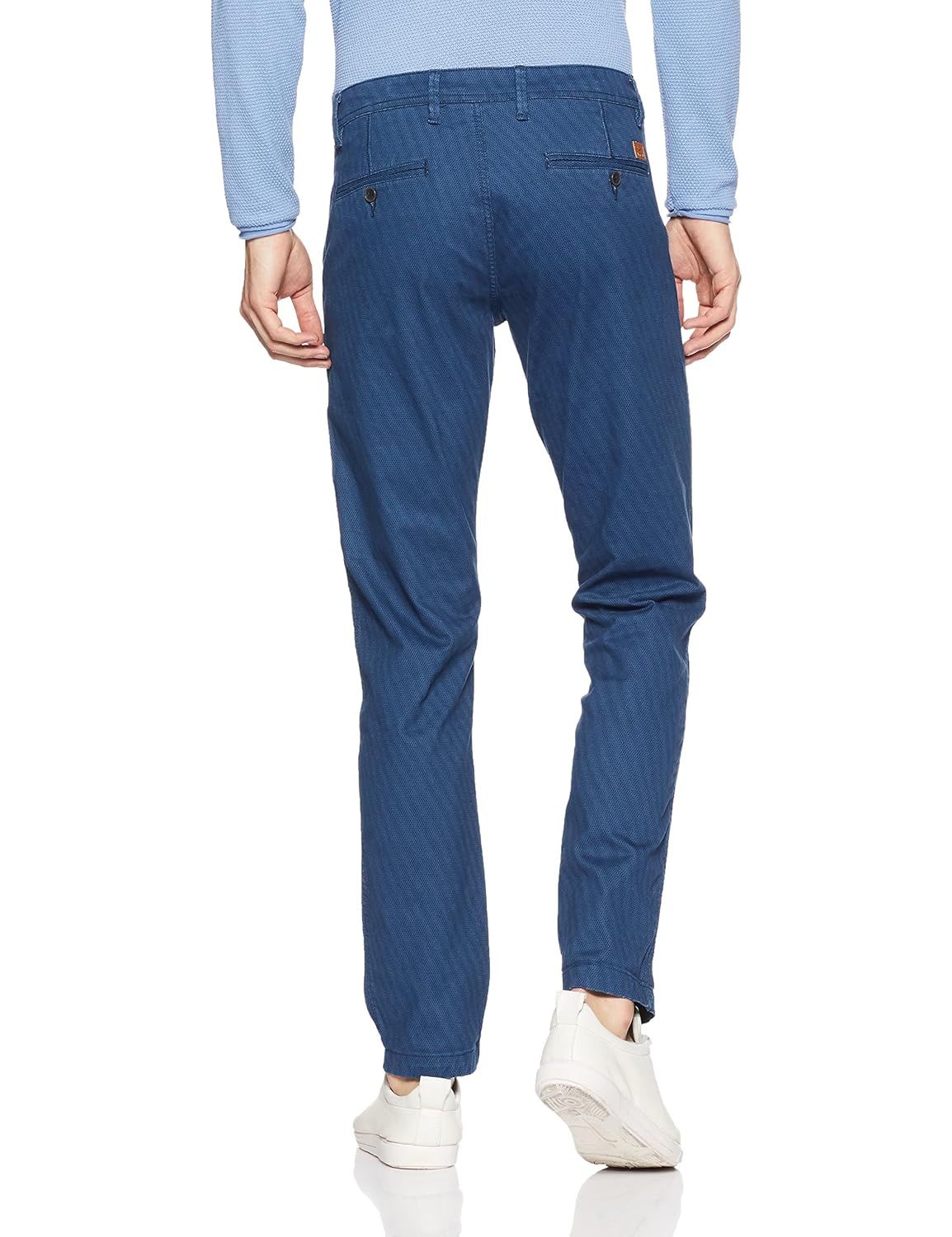 allen solly men's slim fit casual trousers