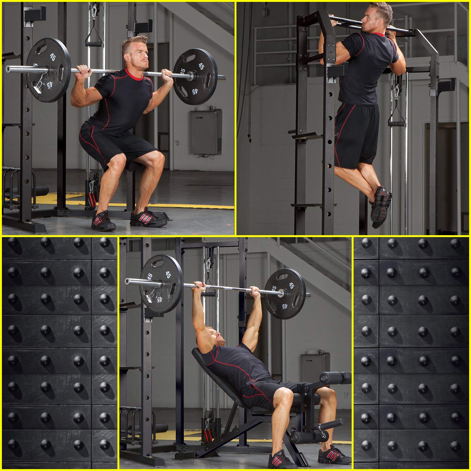 Marcy Olympic MultiPurpose Strength Training Cage with Pull Up Bars