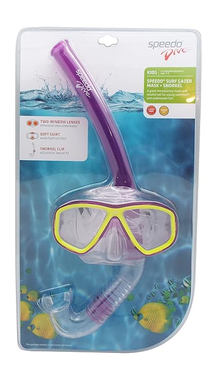 speedo kids snorkel set