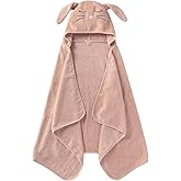 Burt's Bees Baby Toddler Hooded Animal Character Towels Organic Cotton, Unisex Bath Essentials, Soft Nursery Towel for Kids