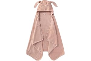 Burt's Bees Baby Toddler Hooded Animal Character Towels Organic Cotton, Unisex Bath Essentials, Soft Nursery Towel for Kids