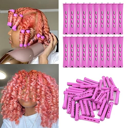 20pcs Women's Perm Rods Set for Natural Hair: Sizes Cold Wave
