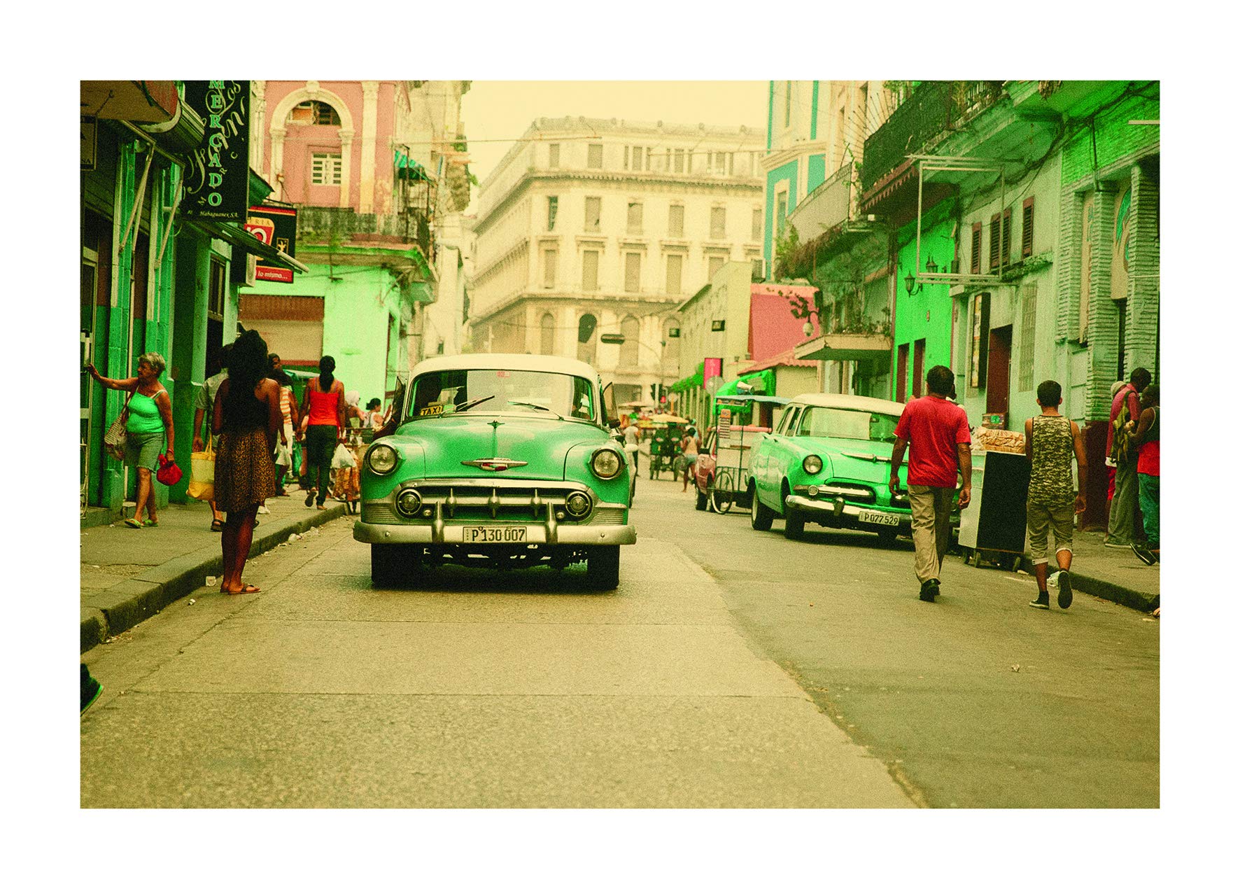 Komar Wall Picture Cuba Rush Poster Picture Living Room Bedroom Decoration Art Print No Frame P122C-70x50 Size 70x50 cm (Width x Height) — image 1