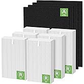 6 Pack HPA300 Hepa Filter Replacement Compatible with Honeywell HPA300 HEPA Air Purifier, Fits for Honeywell Air Purifier Filter Replacement - Models HPA300 HPA300VP HPA304 HPA3300