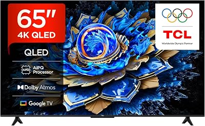 65T69C – Smart TV QLED 4K HDR10+ da 65", Google TV con Dolby Atmos