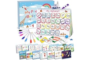 Roberly Busy Book for Toddlers, Newest 30 Themes Preschool Learning Activities Early Educational Montessori Toys for Kids 3 4 5 6 Years Old Autism Sensory Learning Materials Books Gifts for Boys Girls