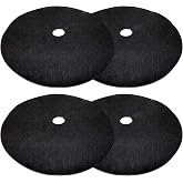 4 Pack 32.3" Non-Woven Tree Mulch Ring, Degradable Tree Protector Mat | Base Weed Barrier Fabric Cover, Reusable Tree Weed Barrier Mat for Weed Control Root Protection