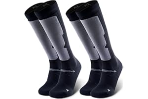 SITOISBE Ski Socks Merino Wool (Pack of 2) for Skiing, Snowboarding, Winter Warm
