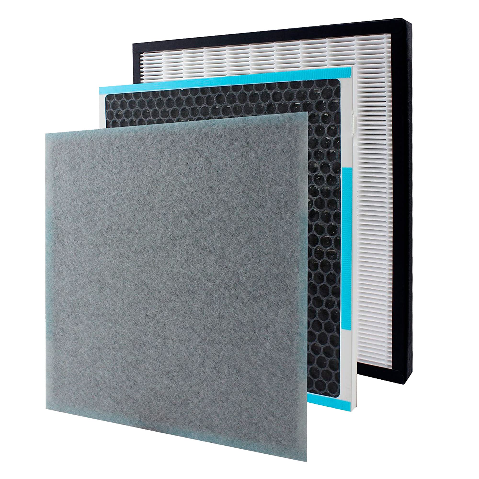 InvisiClean True HEPA/Activated Carbon Replacement Filter - Genuine Filter for InvisiClean Aura IC-5018 and Sensa IC-5120 Air Purifiers