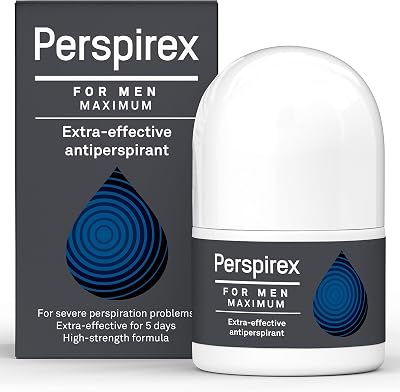 Perspirex Men Maximum Strength Antiperspirant Roll On 20ml, Fragrance Free