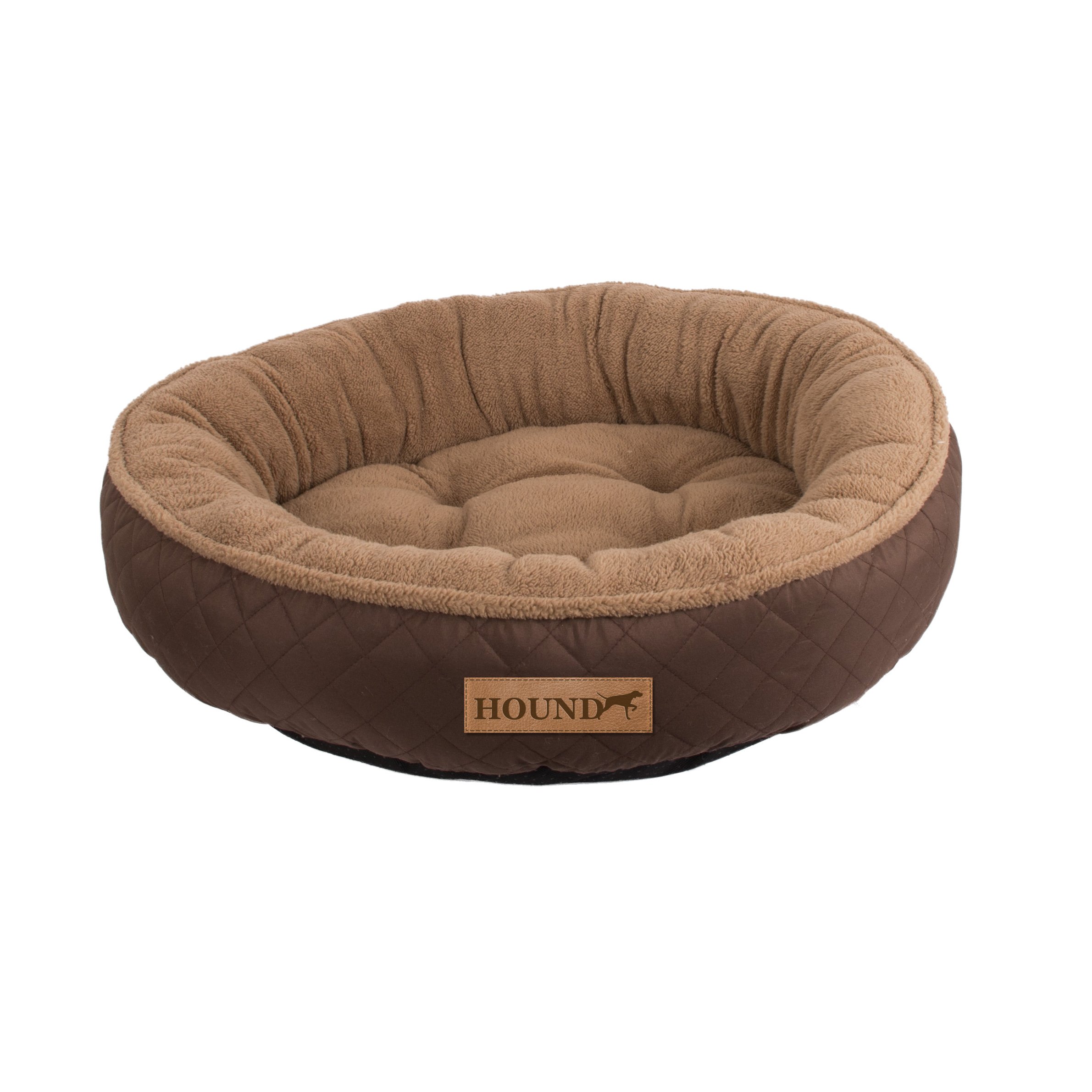 Hound Brown Donut Dog Bed, Large