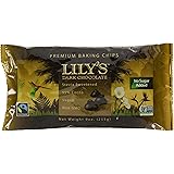 Lily`s Sweets Chocolate All Natural Premium Baking Chips, Dark Chocolate, 18 Ounce (Pack of 2)