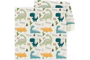 UVTQSSP Dinosaur Napkins, Dinosaur Party Napkins for Dino Theme Party Birthday Dinner Dessert, Cute, 6.5 x 6.5 Inches, 40 Count