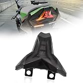 VEISUTOR LED Smoked Taillights for Kawasaki Ninja 400 18-24, Smoked Lens | Integrated Break Tail Lights w/Amber Turn Signals for Z400/Z1000/ZX-6R 13-25 Accessories, IP67 Waterproof, Easy Installation