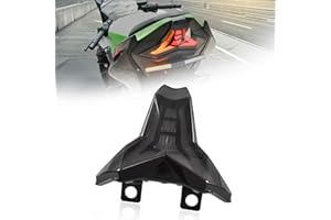 VEISUTOR LED Smoked Taillights for Ninja 400 18-24, Integrated Break Stop Tail Lights Lamp with Amber Turn Signals Lights Assembly for Kawasaki Ninja 400/Z400/Z1000/ZX-6R 2013-2025 Accessories