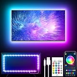 GIPOYENT LED Lights for 60-80 Inch TV 19.6ft RGB Bluetooth Music Sync