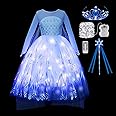 CIYTI Light Up Princess Costume Dress for Girls Halloween Birthday Party Outfit Cosplay Dress Up for Kids