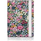 ATJFKIXL Passport Holder for Travel Essentials, RFID Premium Leather Passport Wallet Cover Case for Travel Must Haves Accessories, Passport Book Holders for Women Men Cute Colorful Flowers