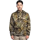 Realtree mens Bonded Fleece Henley Pullover Hoodie