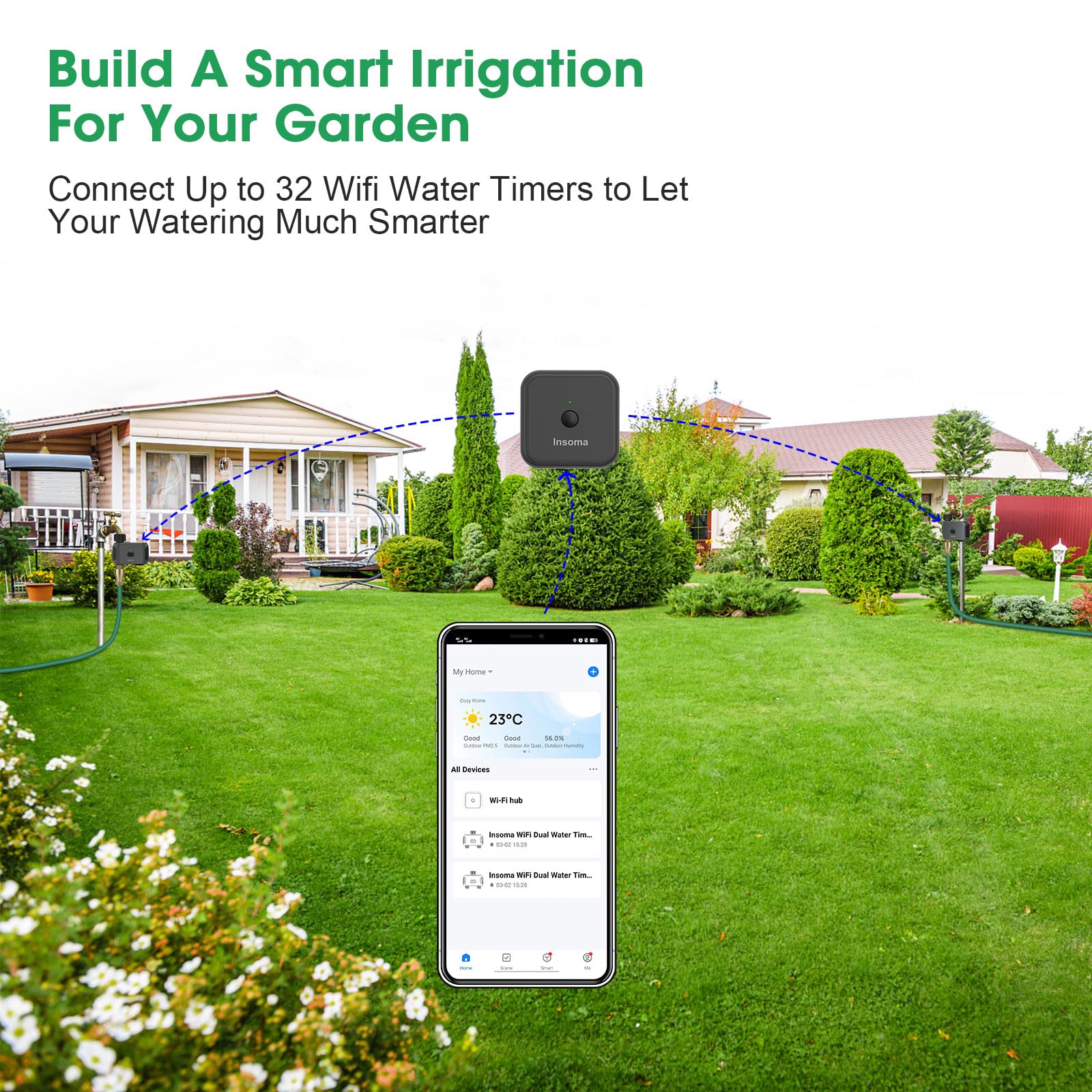 Insoma Water Timer (Brass Inlet-1 Outlet)