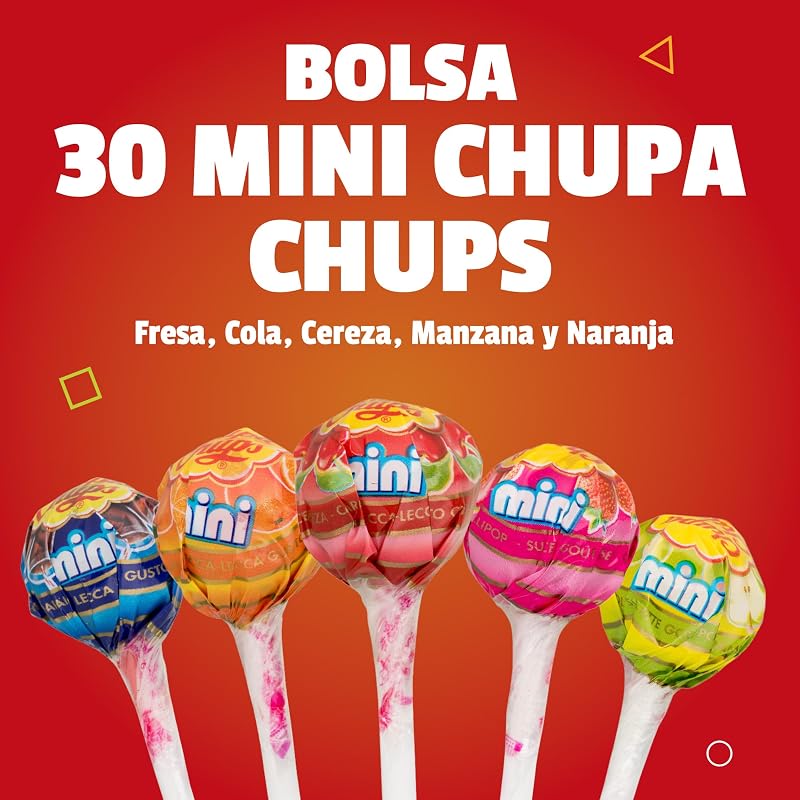 Mini, Caramelo con Palo, Sabores Variados, Bolsa 30 uds
