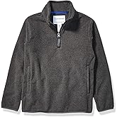 Amazon Essentials Boys and Toddlers' Polar Fleece Quarter-Zip Pullover Jacket