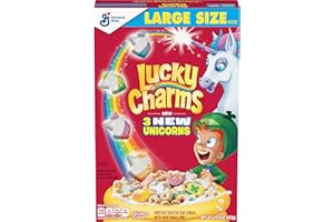 GENERAL MILLS Lucky Charms, Gluten Free Cereal with Marshmallows, With Leprechaun Trap, Large Size, 14.9 OZ