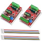 2PCS DC 6-60V 400W BLDC Three-Phase Brushless Motor Controller PWM Hall Motor Control Driver Board 12V 24V 48V with Forward/Reverse/Stop/Brake Function