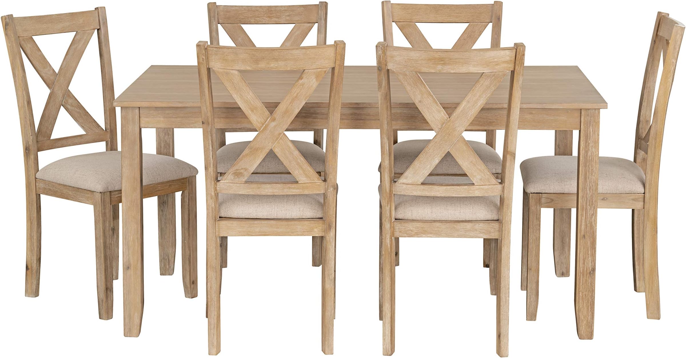 Standard Furniture Langston Dining Set, Light Brown