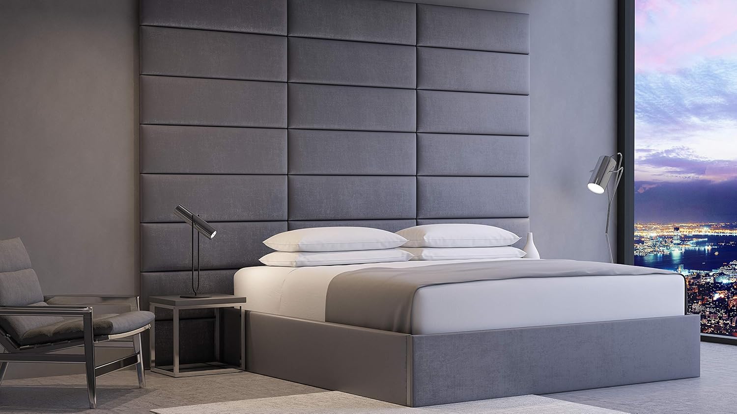 Queen Full Size Wall Mounted Headboards Pack Of 4 Panels Panel Size 30 Wide X 11 5 High Vant Upholstered Wall Panels Cotton Weave Midnight Blue Beds Frames Bases Home Kitchen Fcteutonia05 De