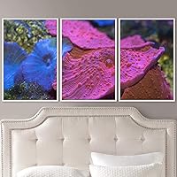 3 Piece Framed Canvas Wall Art Colorful Jellyfish Marine Life Canvas Prints Home Artwork Decoration for Living Room,Bedroom - 16