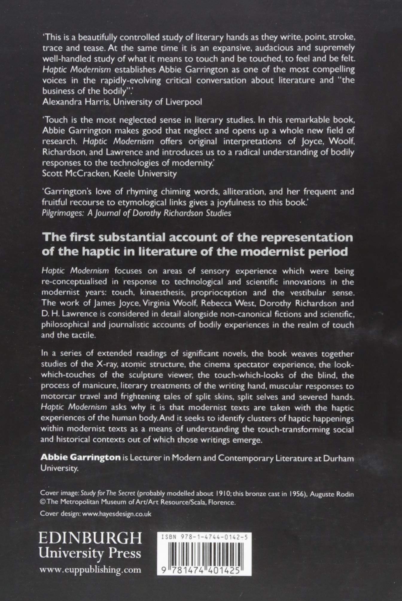 Amazonfr Haptic Modernism Touch And The Tactile In - 