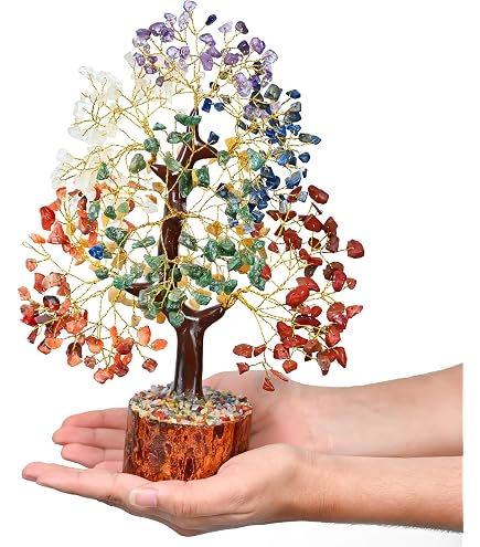 Amazon.com: Crocon® 7 Chakra Tree of Life, Crystal Tree of Life