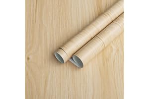 Heroad Brand Light Wood Grain Wallpaper Oak Peel and Stick Wallpaper Wood Contact Paper Thicken Textured for Table Cabinets Decoration Countertops Waterproof Self Adhesive Thicken Vinyl 78.7”x17.5”