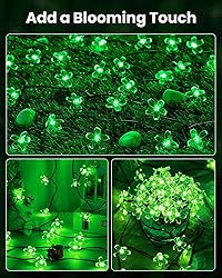 Brightown 60 LED Flower Solar Lights String Outdoor