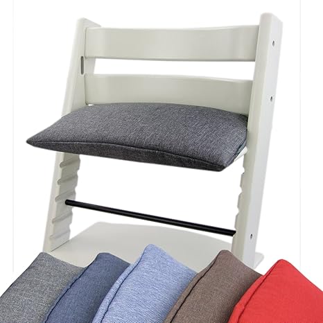 BAMBINIWELT Ersatzbezug, Kissen für Hochstuhl/Kinderstuhl Stokke Tripp Trapp, Sitzverkleinerer, 1-teilig (grau)