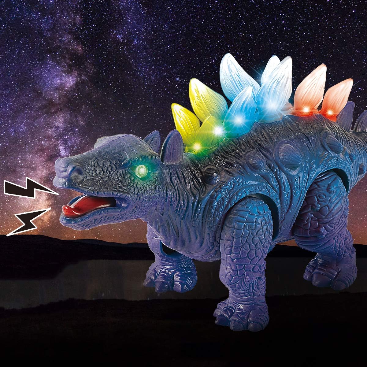 Amazon Remoking 恐竜おもちゃ 恐竜フィギュア おもちゃ 女の子 男の子 知育玩具 ロボット子供玩具 電動玩具 自動 歩行 発声 発光 Ledライト スプレー 口開閉 動物モデル 両足自立 大迫力 パーティー お誕生日プレゼント 保育園教具 ロボット 子ども向けフィギュア